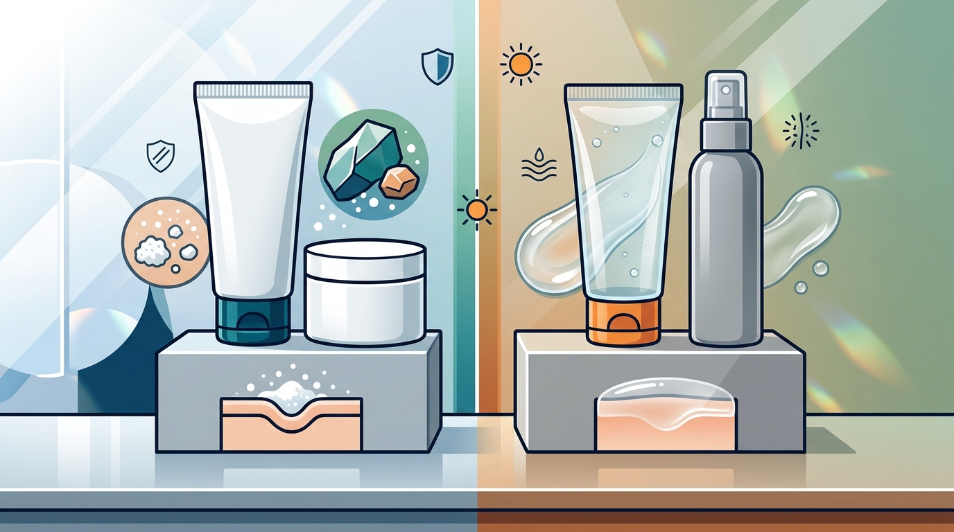 Mineral vs Gel Sunscreen: How to Choose for Your Skin Type