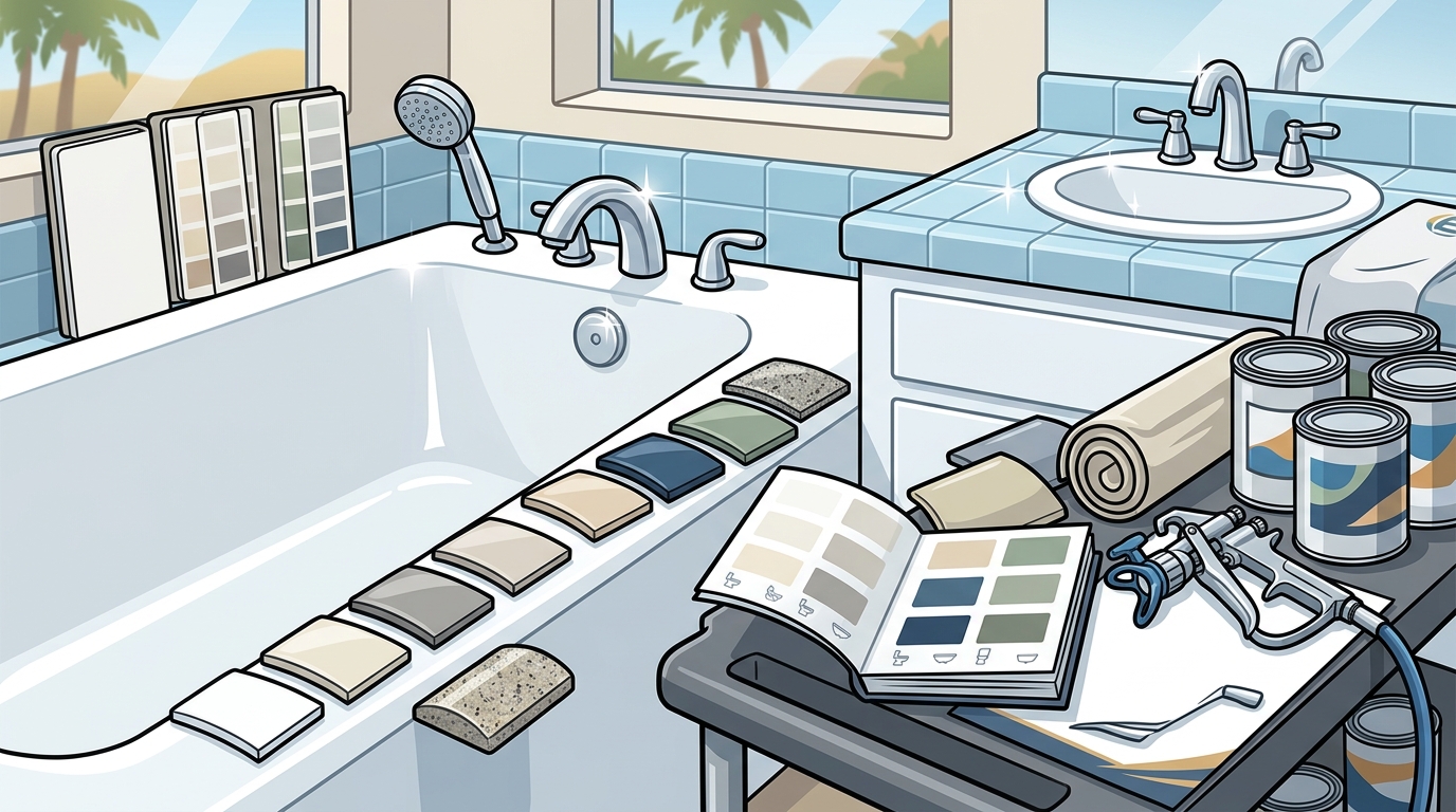 Bathtub & Sink Refinishing Color Options: A Complete Guide