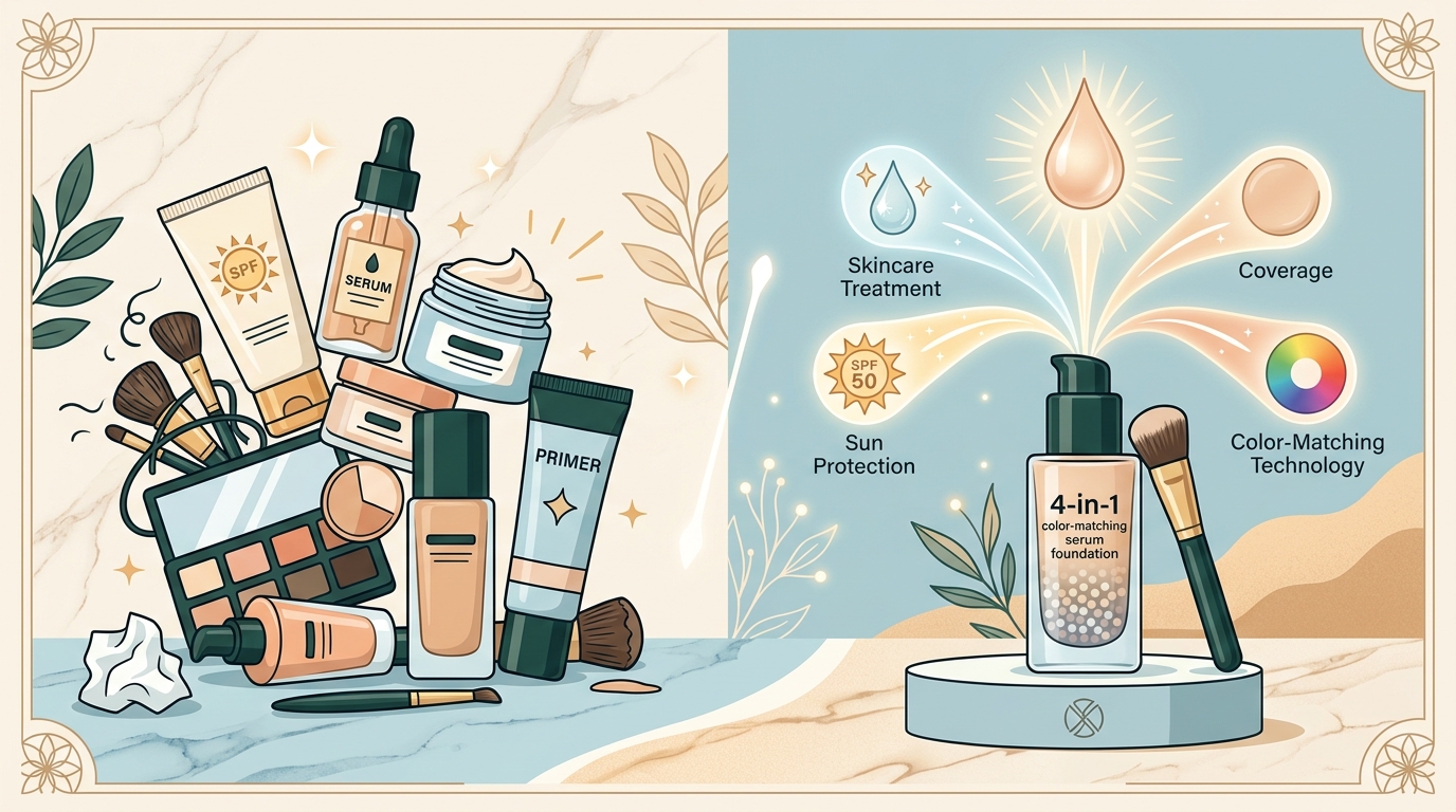 How to Solve Skin Concerns With a 4-in-1 Foundation