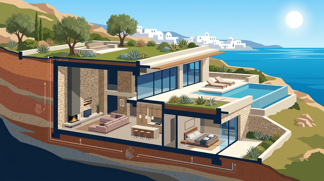 Award-Winning Subterranean Luxury Villas in Greece
