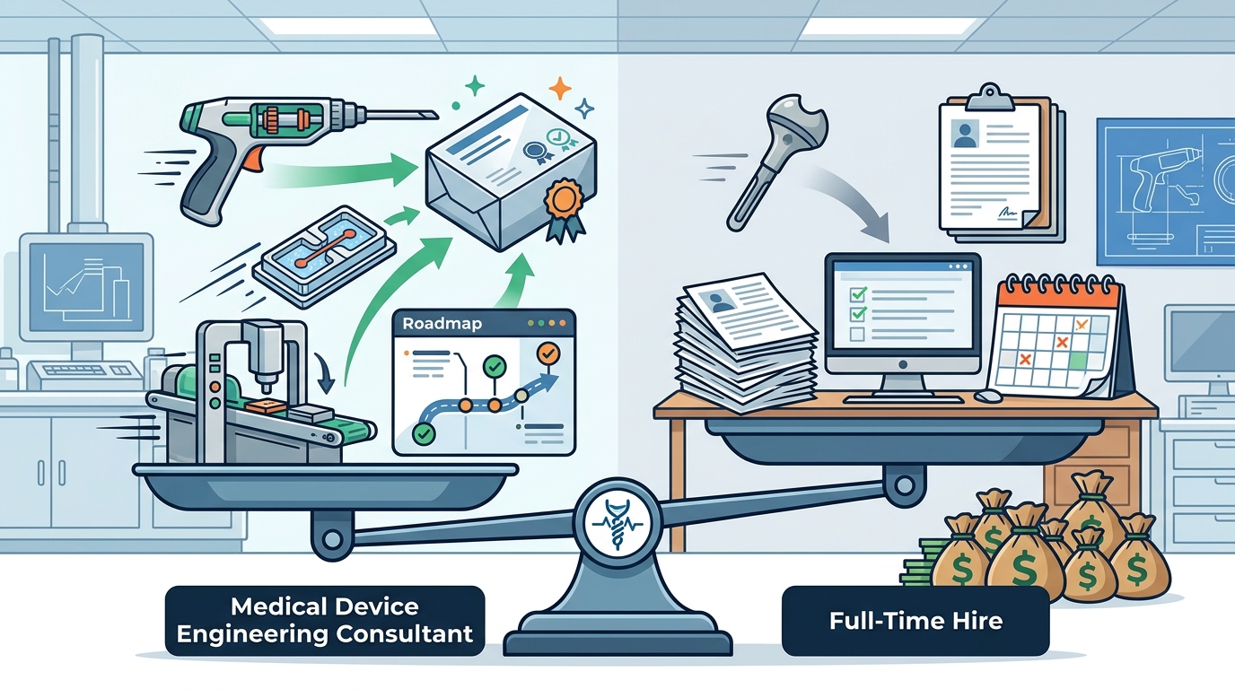 Medical Device Engineering Consultant vs. Full-Time Hire