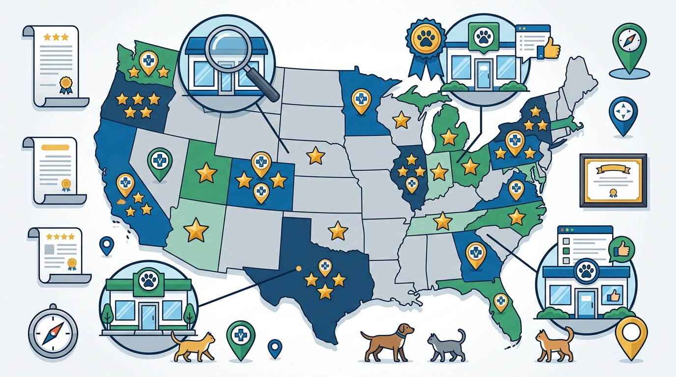 Top-Rated Veterinary Clinics by State: How to Find Them