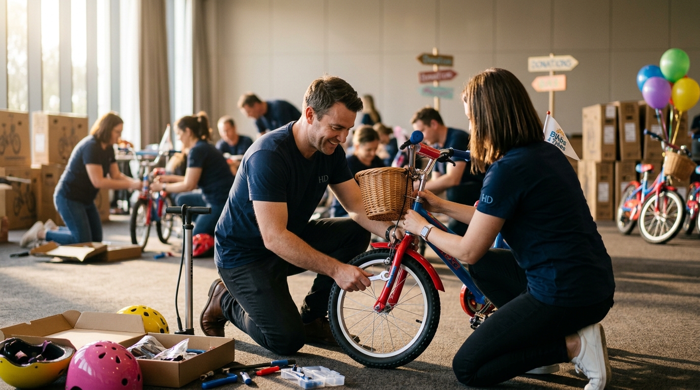 How to Organize a Charity Bike Building Event for a Conference
