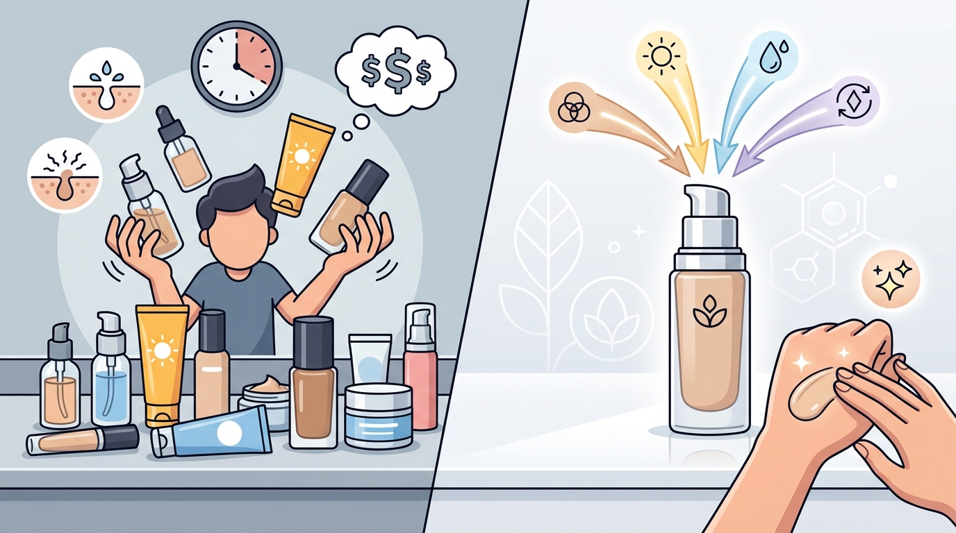 How to Solve Skin Concerns With a 4-in-1 Foundation