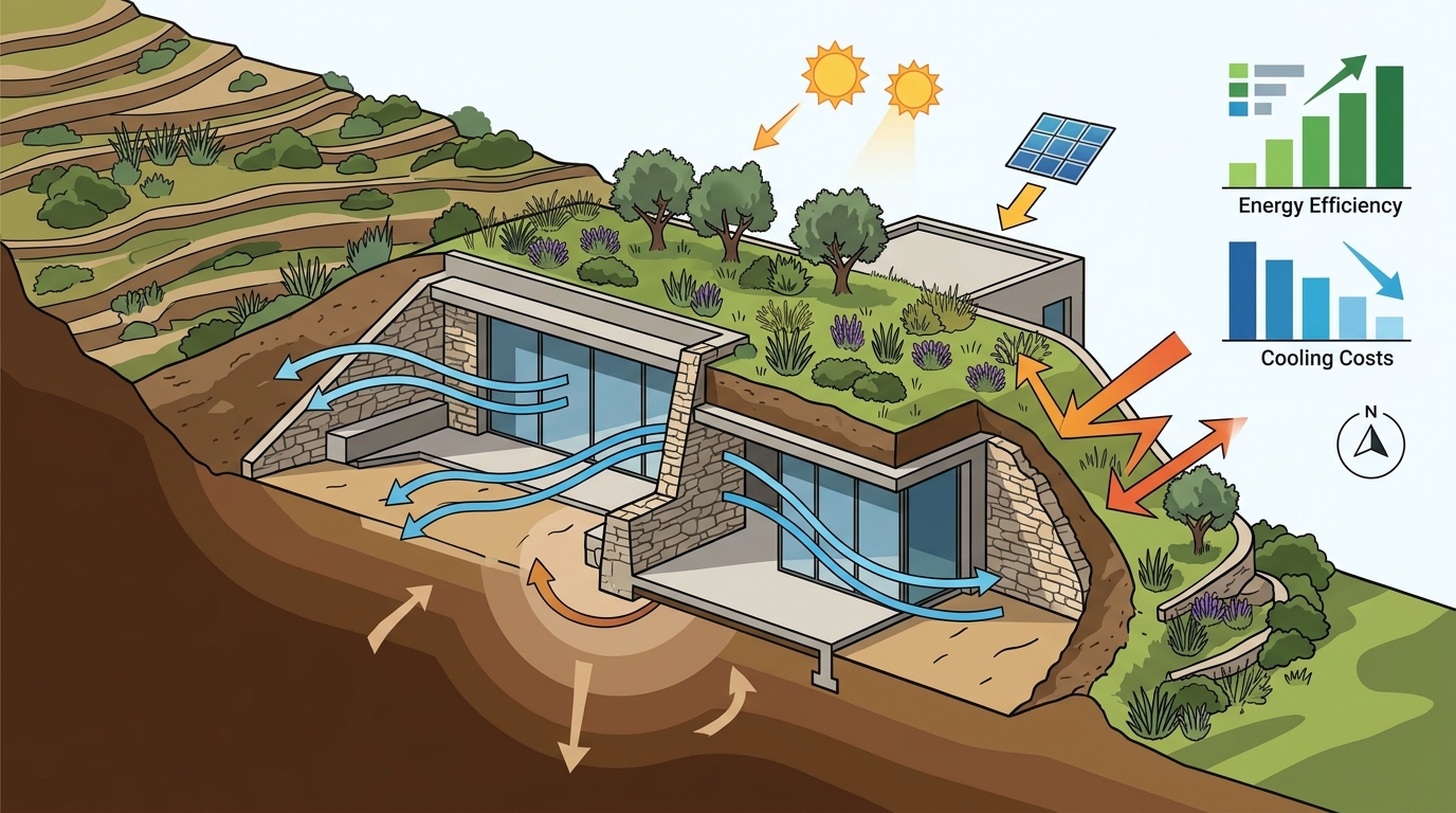 Earth-Sheltered Architecture: Energy Efficiency in Hot Climates