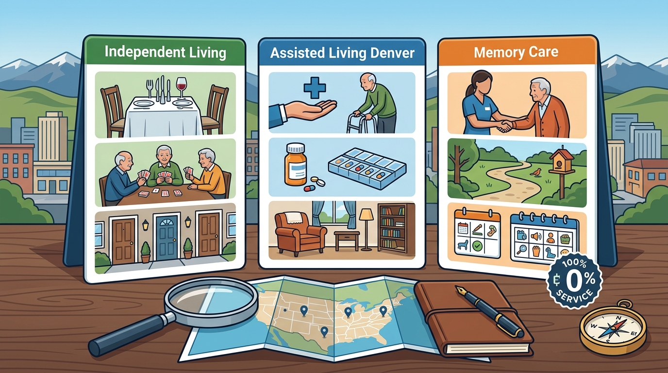 Compare Assisted Living, Memory Care & Independent Living in Denver