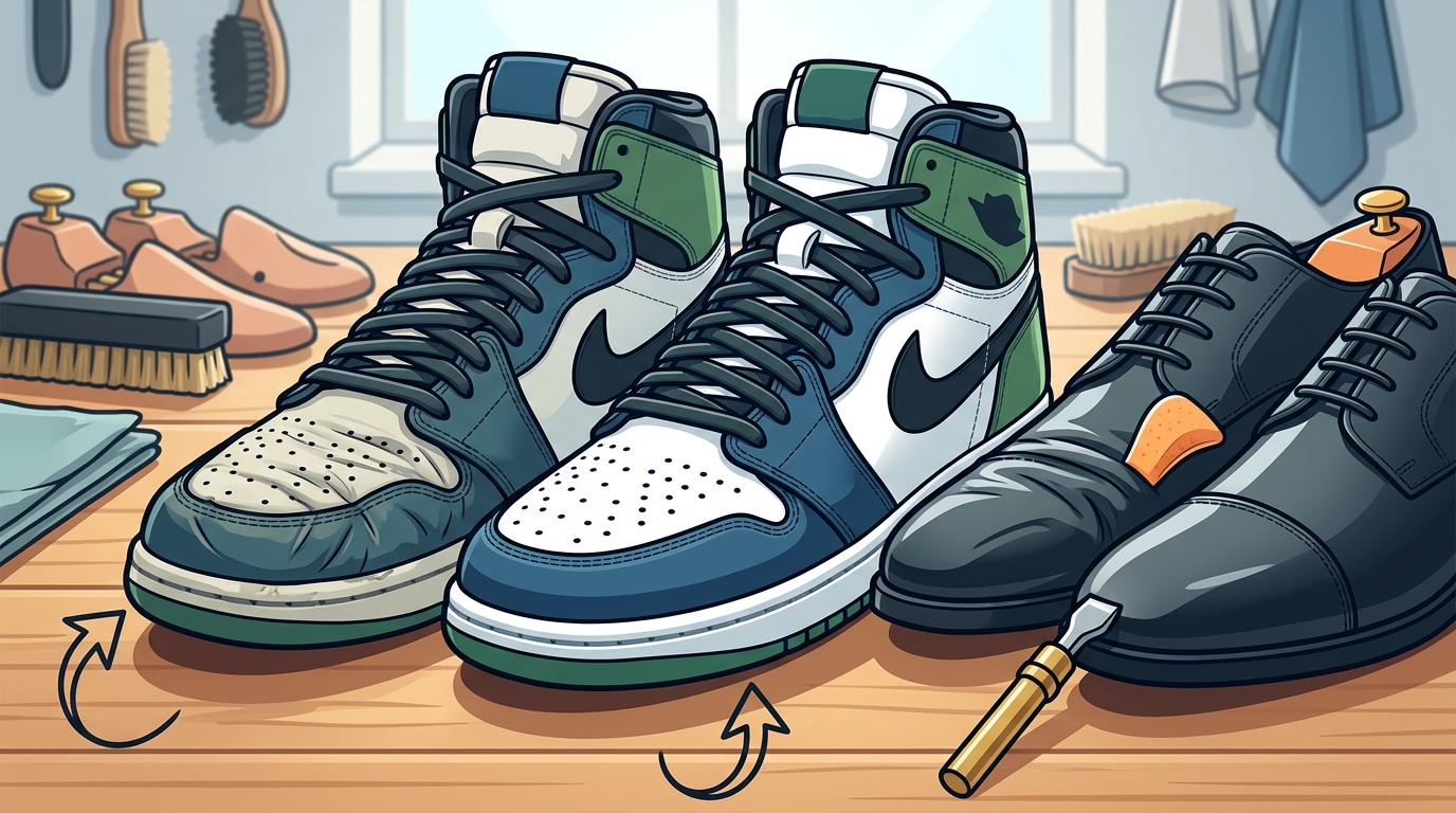 How to Remove Creases From Old Shoes Without Damage