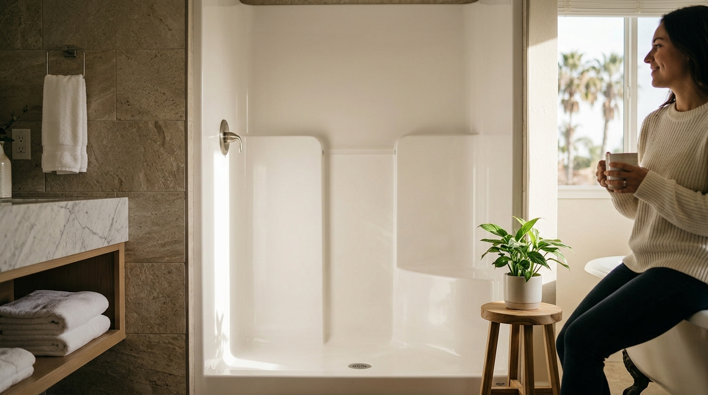 Fiberglass Shower Refinishing Near Corona CA: Fix It Fast