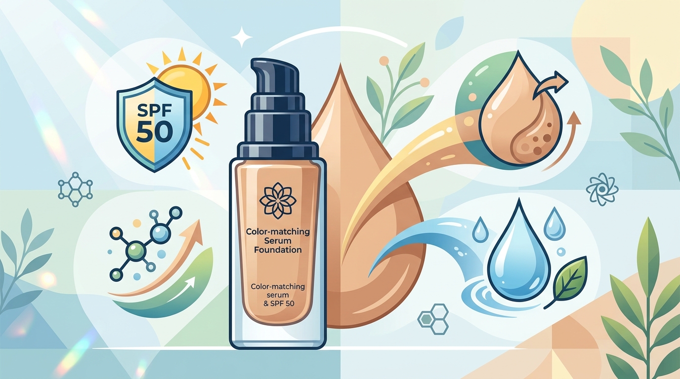 Benefits of a 4-in-1 Foundation With SPF 50 Explained
