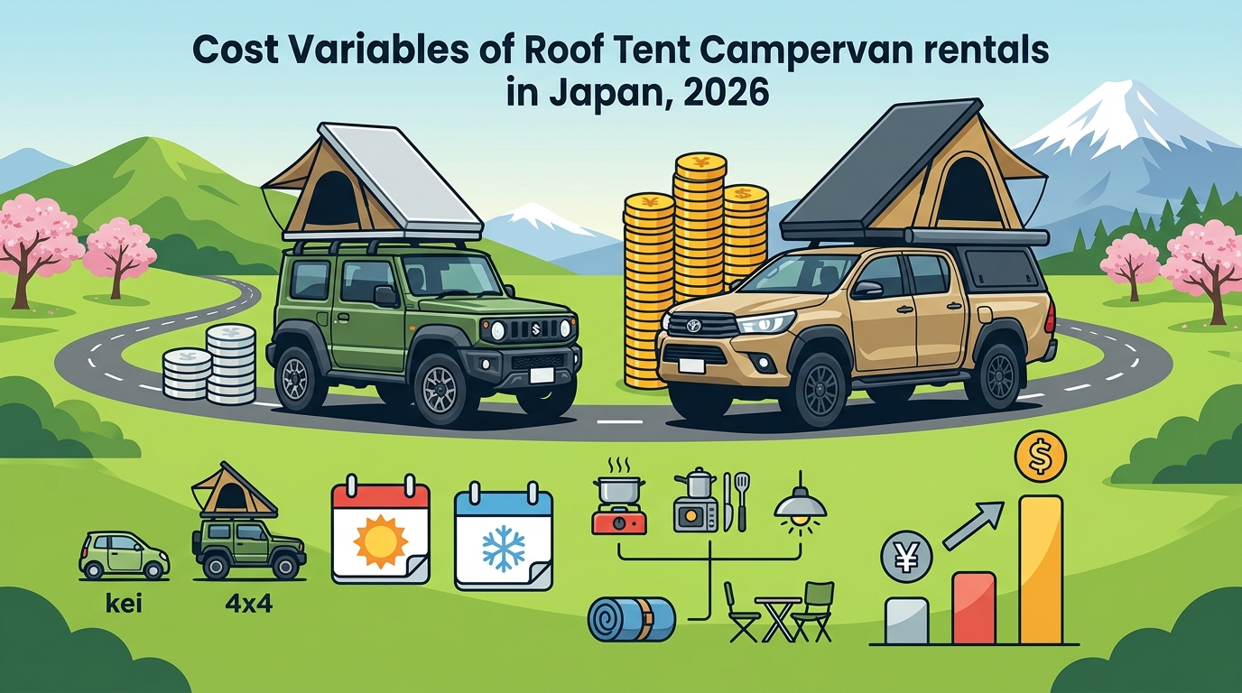 Roof Tent Campervan Rental Rates in Japan: 2026 Guide