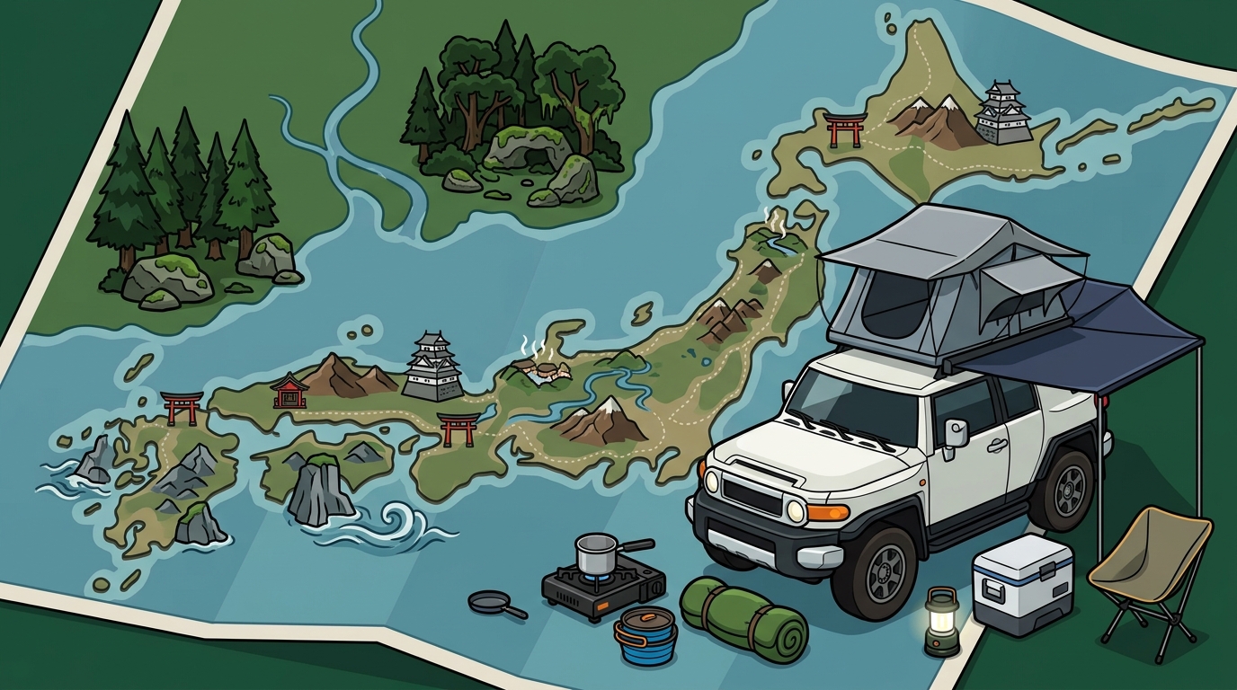 How to Plan an Overland Camping Trip Across Japan