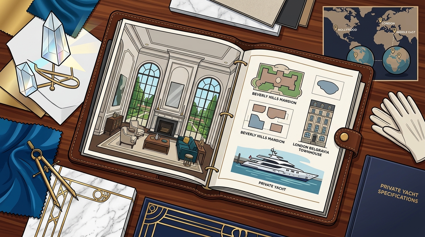 Top Luxury Interior Designers for Celebrities and UHNW Clients