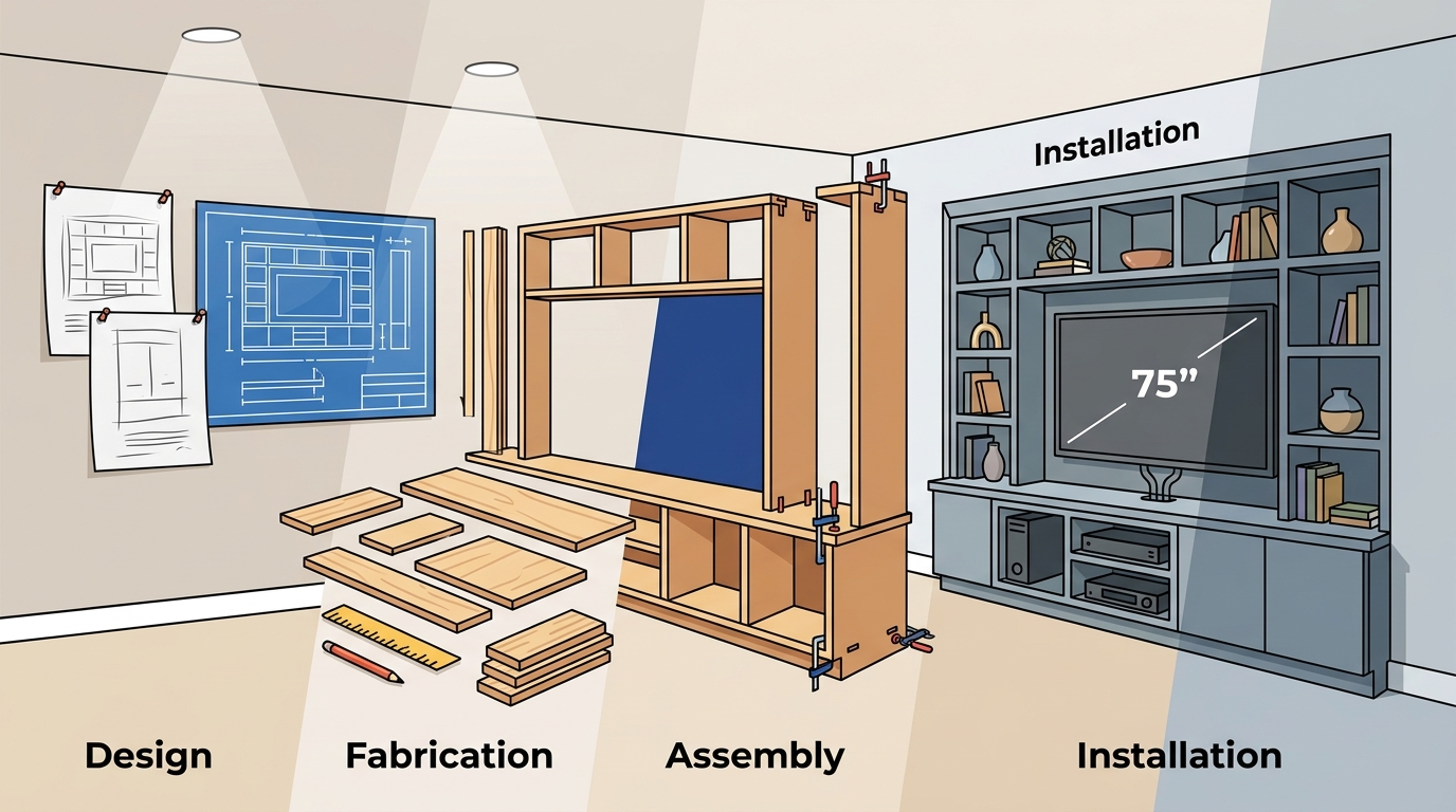 Custom Entertainment Center Process: Step-by-Step Guide