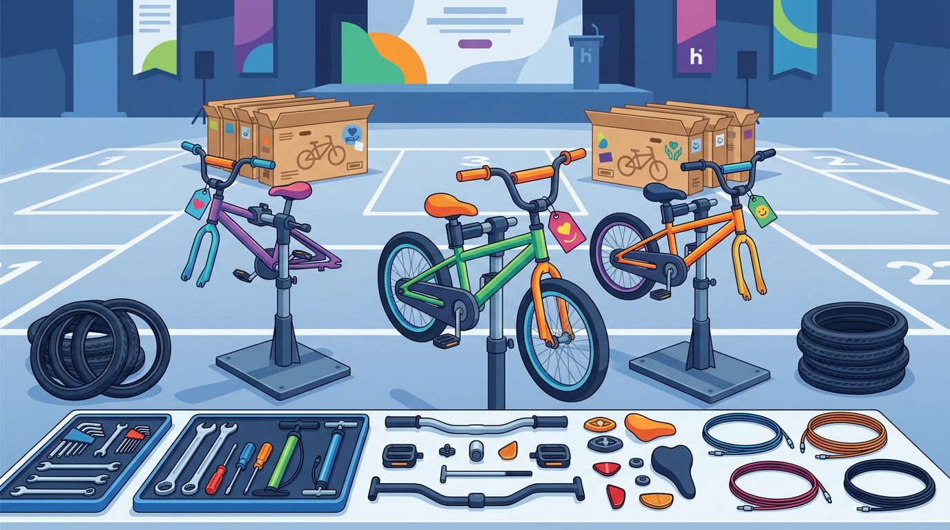How to Organise a Charity Bike Building Event for Conferences