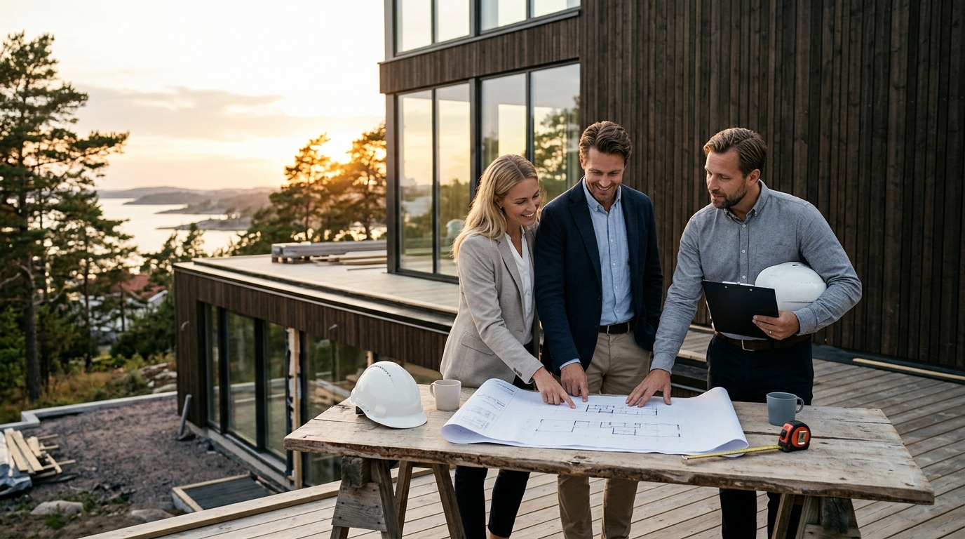 Husbyggare med helhetsansvar: 7 fördelar med totalentreprenad