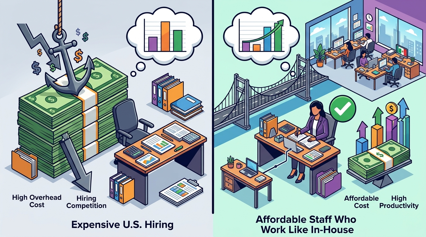 Affordable Staff Who Work Like In-House for Financial Firms