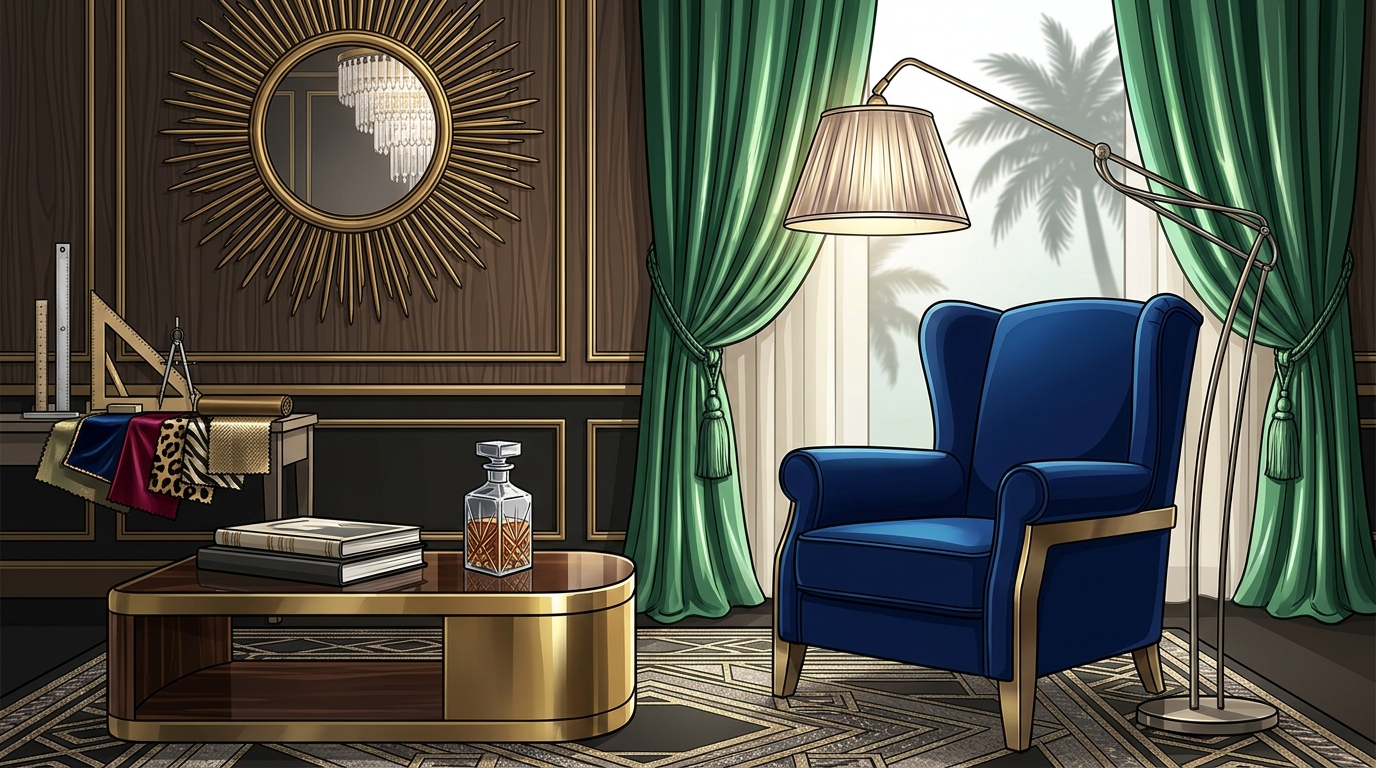 Hollywood Glamour Style in Luxury Interior Design