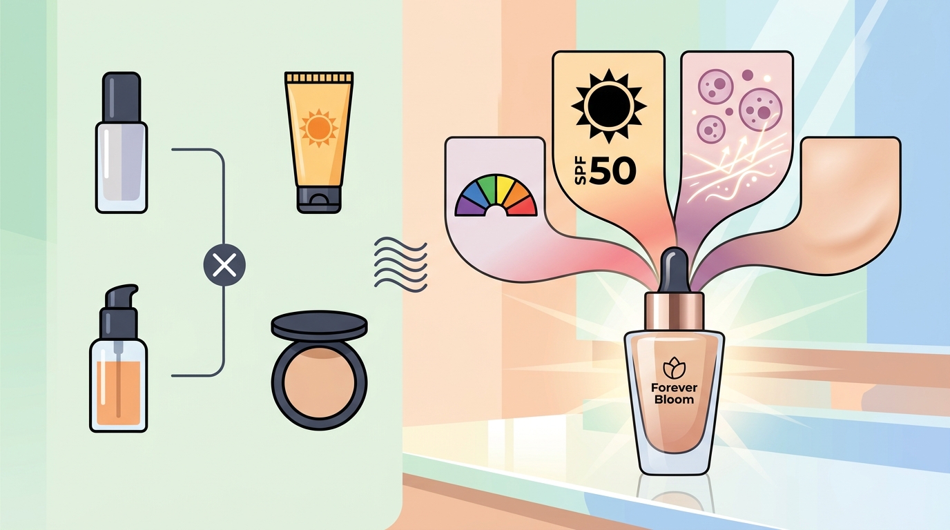 How to Solve Skin Concerns With a 4-in-1 Foundation