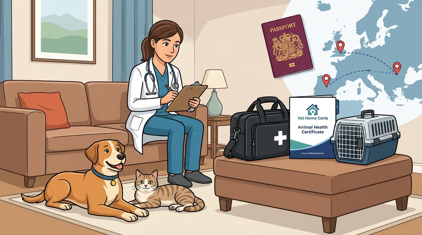 Can a Vet Come to My House for a Pet Health Certificate?