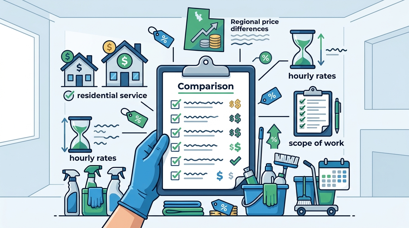 Compare Residential Cleaning Services in Utah for Affordability