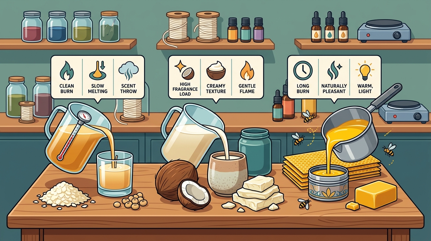 How to Choose the Right Wax for Your Candle Project