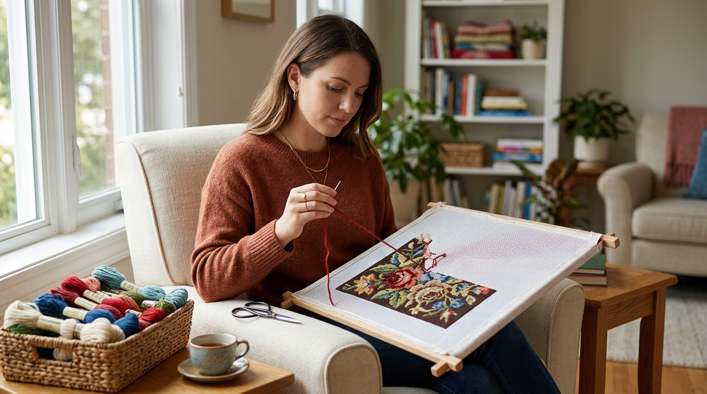 Pre-Stitched vs Non-Pre-Stitched Needlepoint Canvas Explained