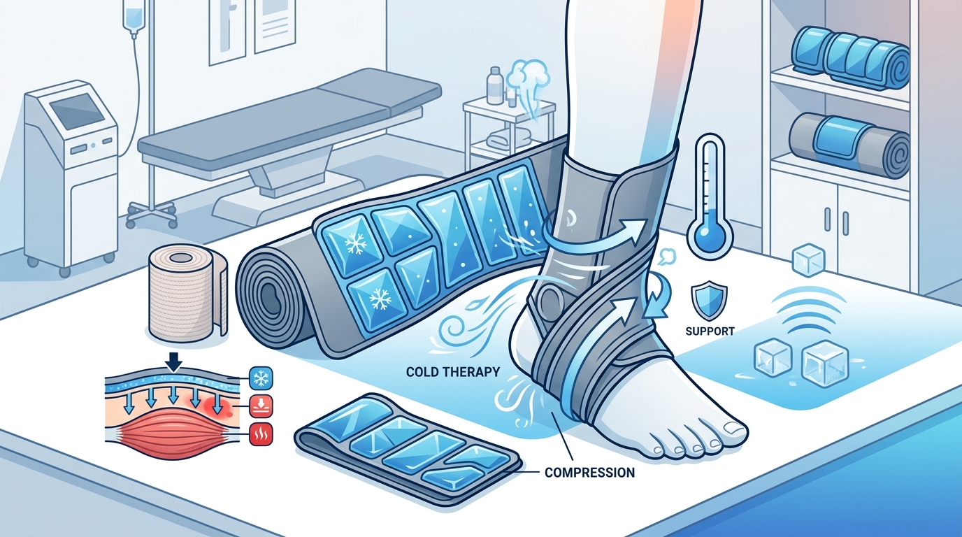 Benefits of Compression Ice Wraps for Injury Relief