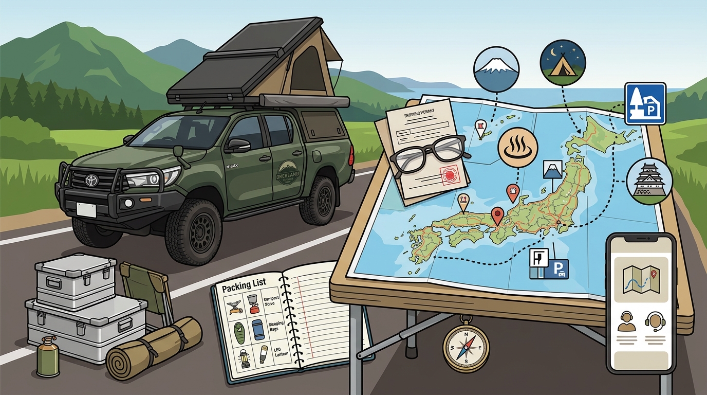 How to Plan an Overland Camping Trip Across Japan