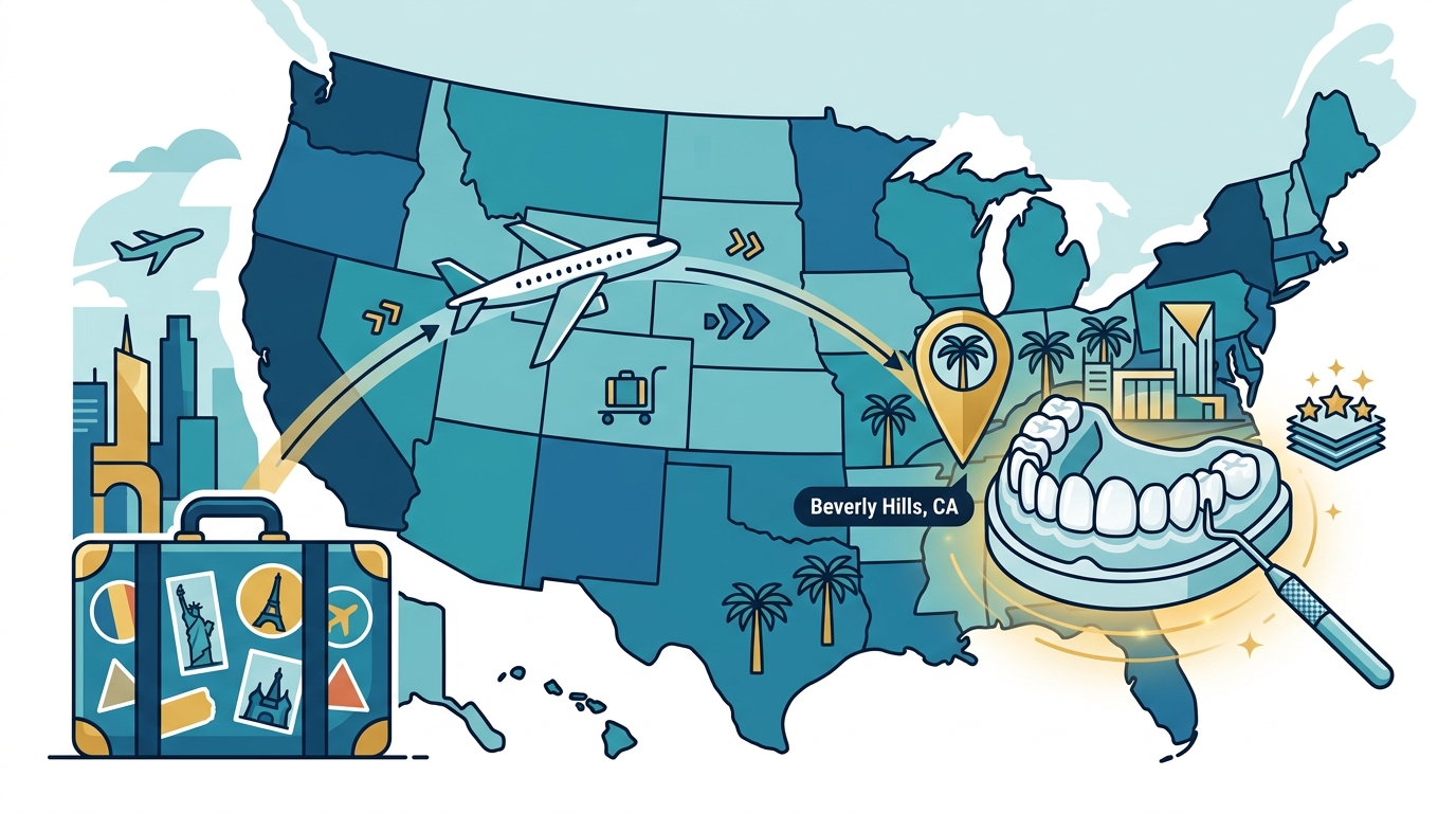 Travel to Beverly Hills for Veneers: Out-of-State Guide