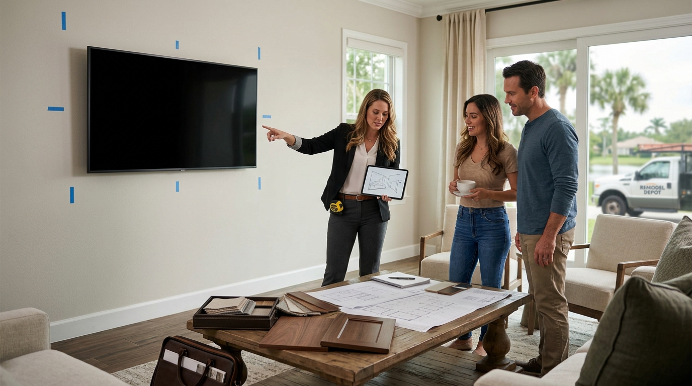 Custom Entertainment Center Process: Design to Install