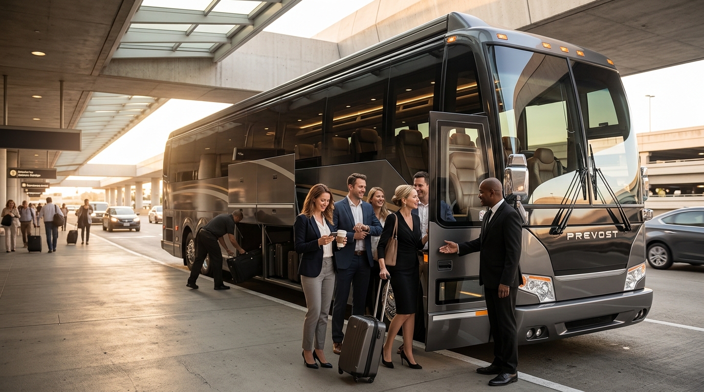 Compare Charter Bus Companies for Airport Transfers in LA