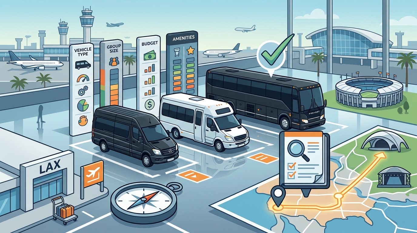Compare Charter Bus Companies for Airport Transfers in LA