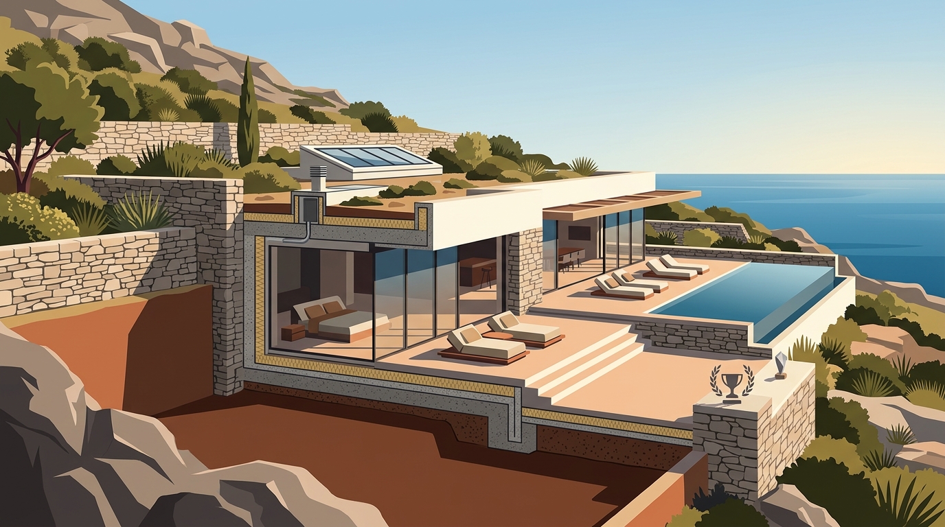Award-Winning Subterranean Luxury Villas in Greece