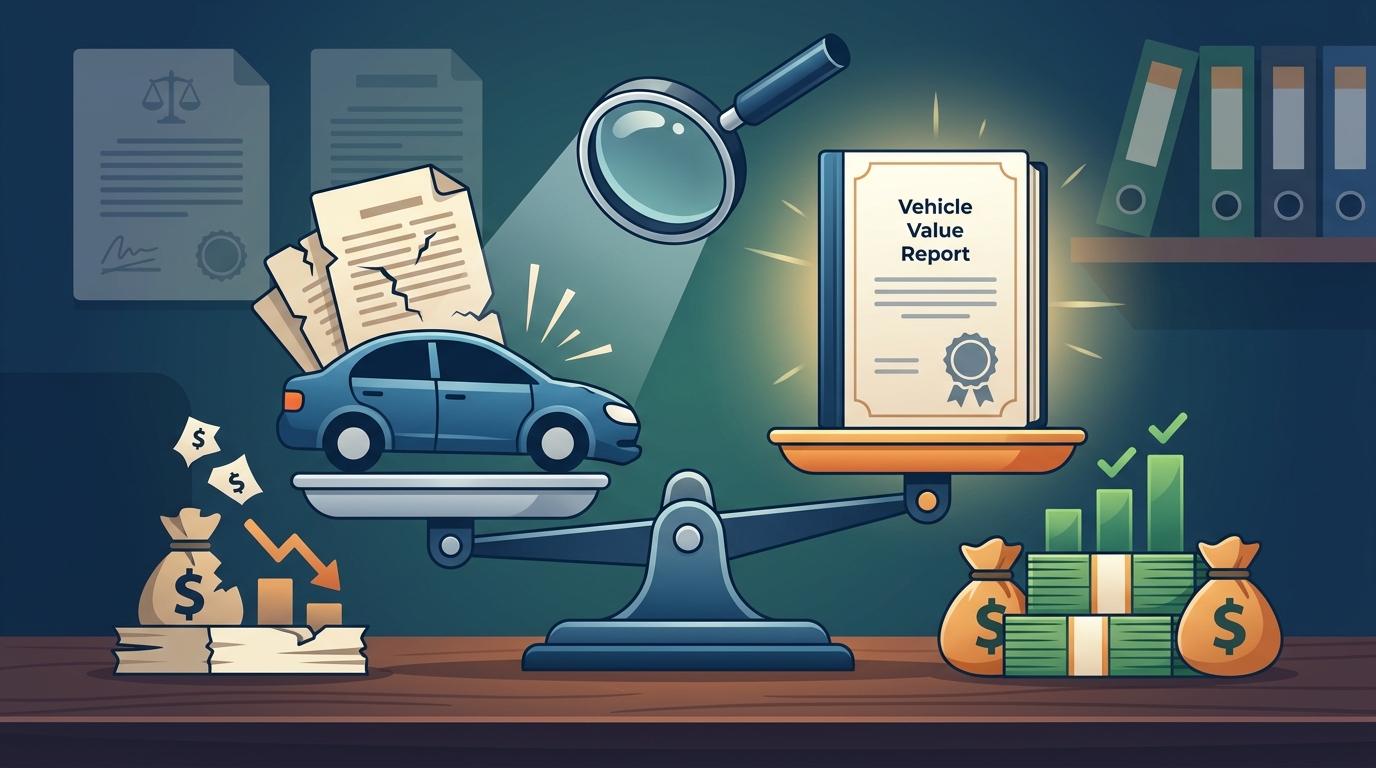 Best Vehicle Value Report Company After an Insurance Claim