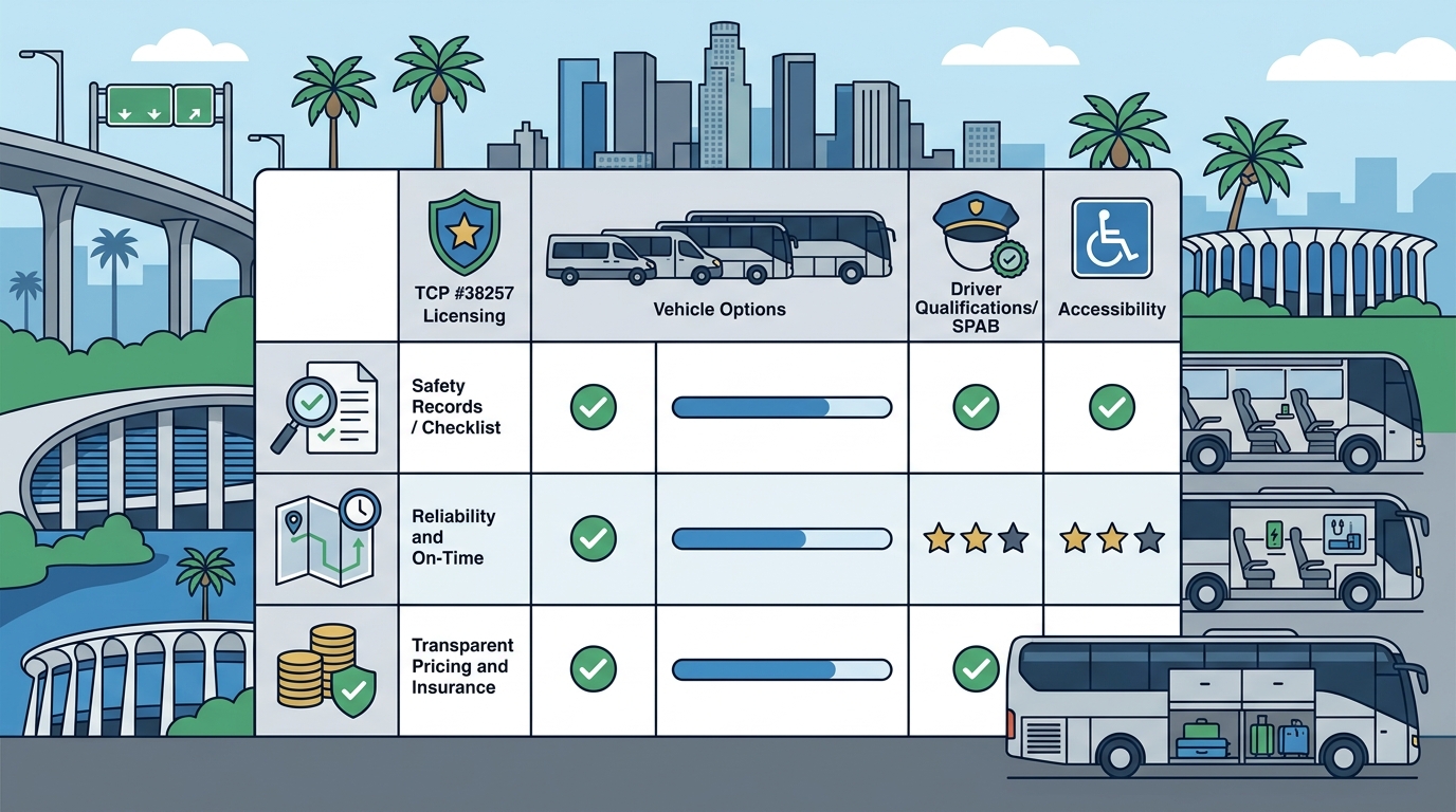 Choosing a Group Transportation Provider in Los Angeles