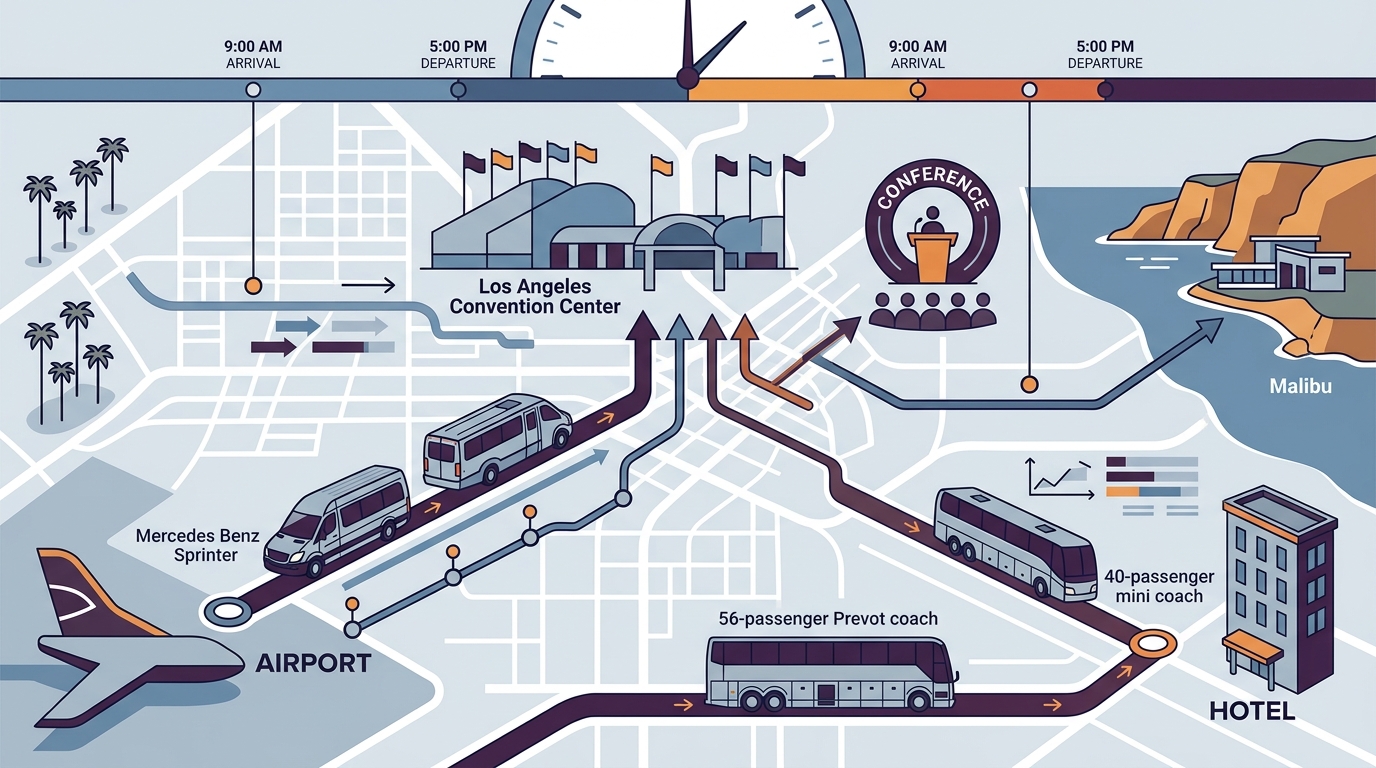 Top Group Transportation Providers for Corporate Events in LA