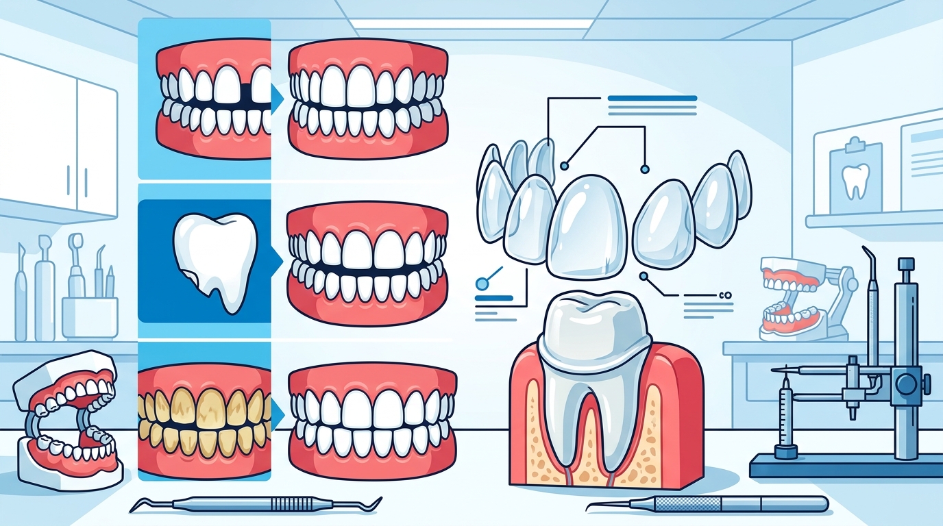 Porcelain Veneers for Gaps, Chips, and Stains Explained