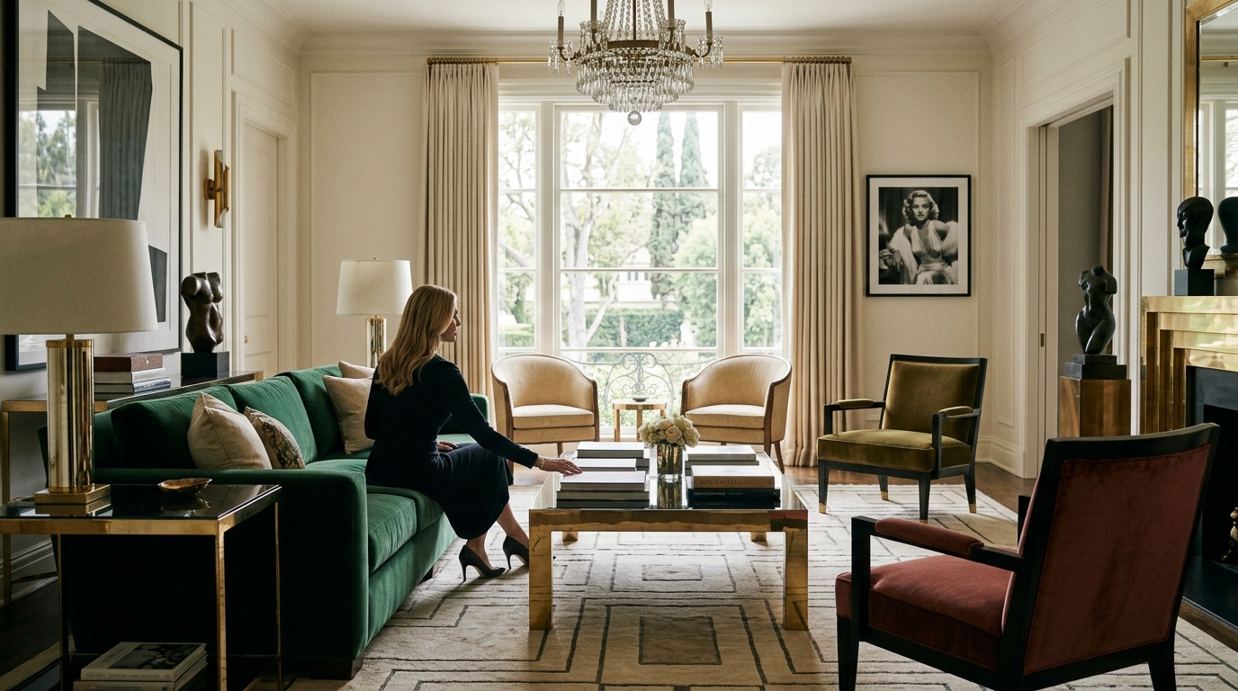 Hollywood Glamour Style in Luxury Interior Design