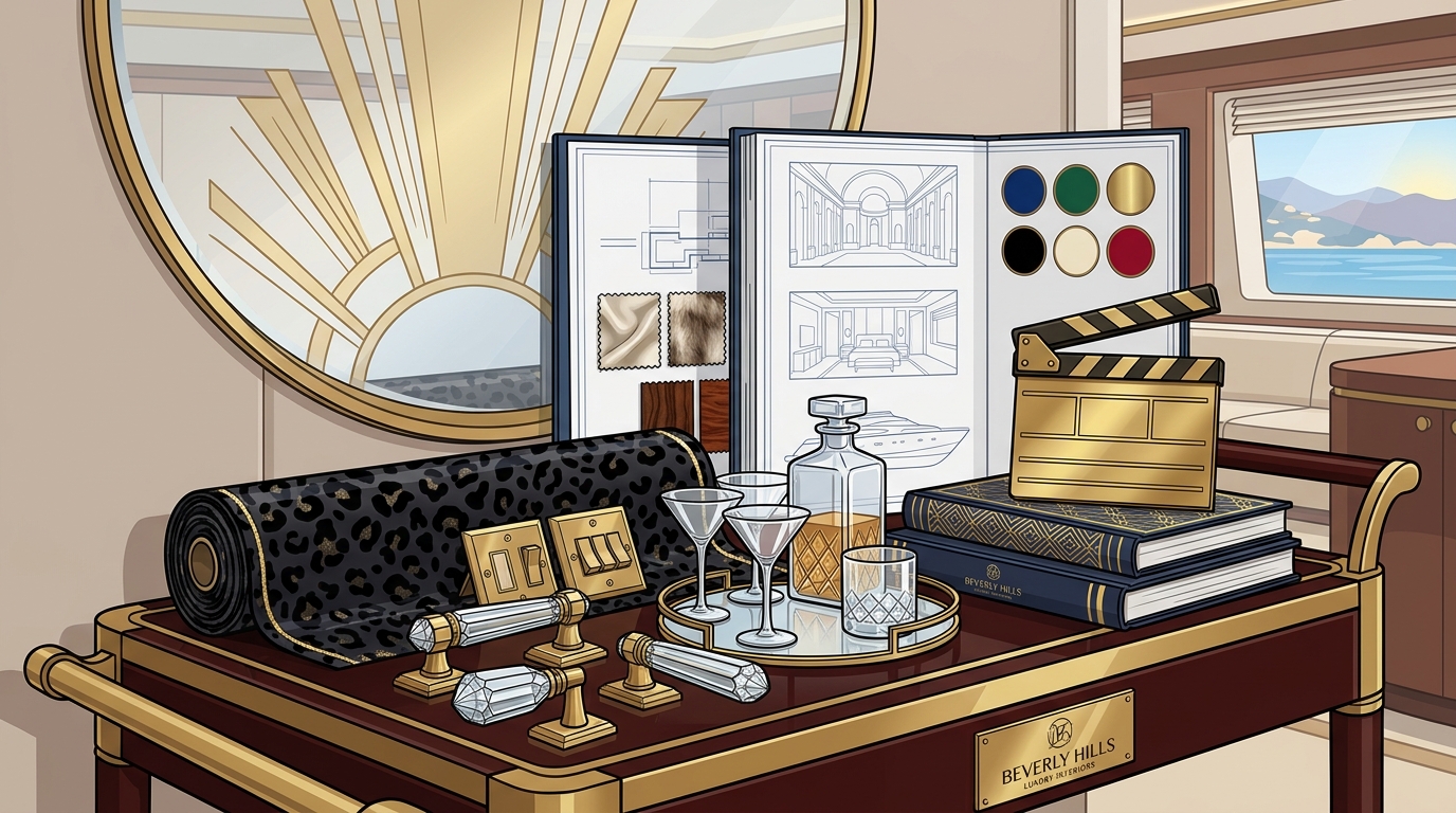 Hollywood Glamour Style in Luxury Interior Design