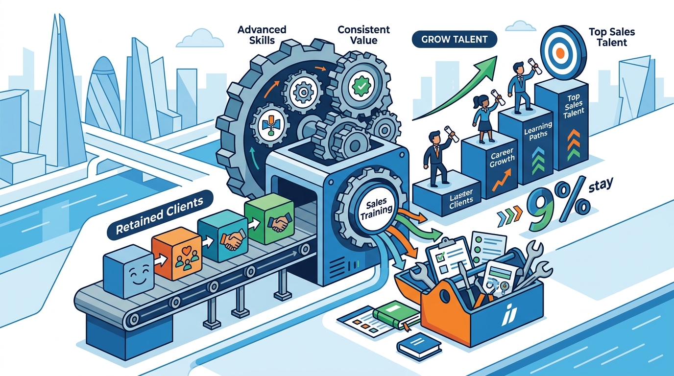 How Sales Training Helps Retain Clients and Grow Talent