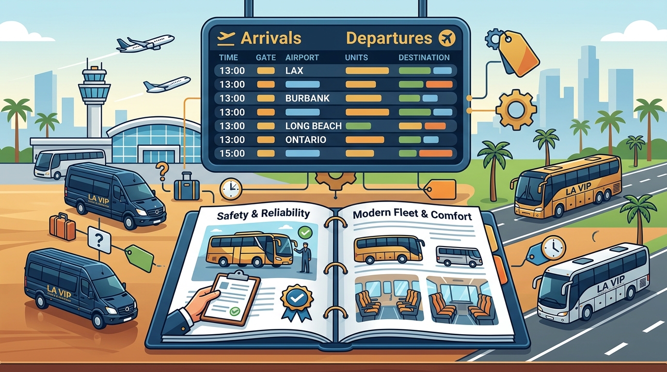 Compare Charter Bus Companies for LA Airport Transfers