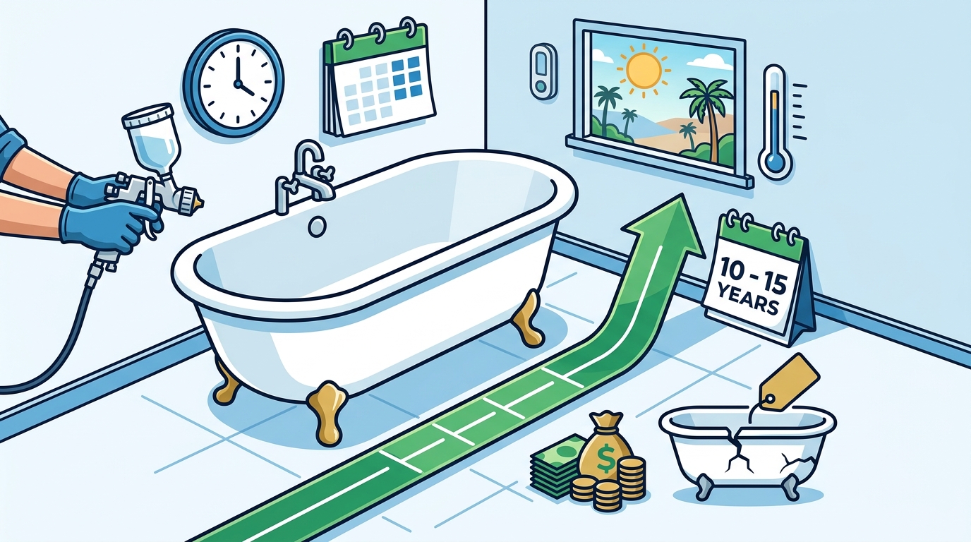 How Long Does Bathtub Refinishing Last in Corona, CA?
