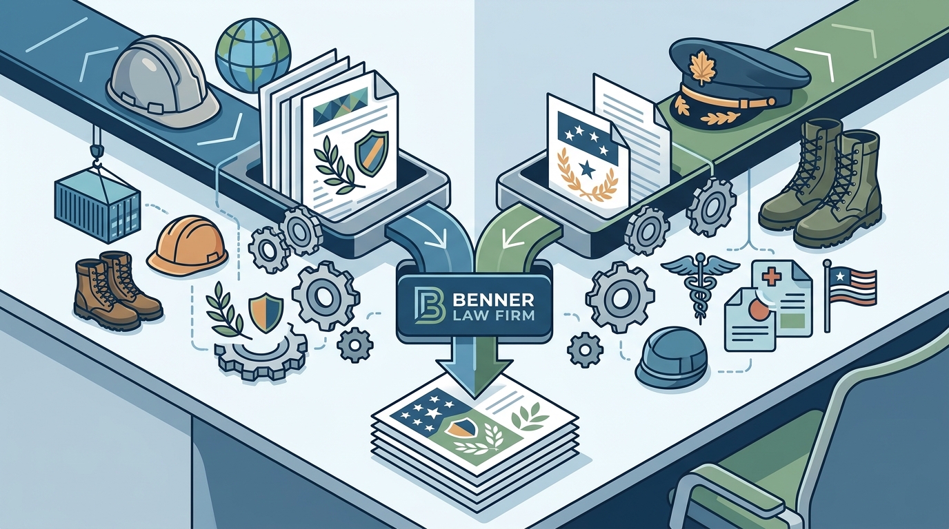Defense Base Act and Veterans Claims: One Firm for Both