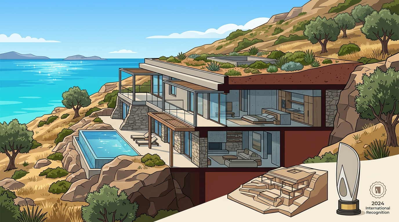 Award-Winning Subterranean Luxury Villas in Greece