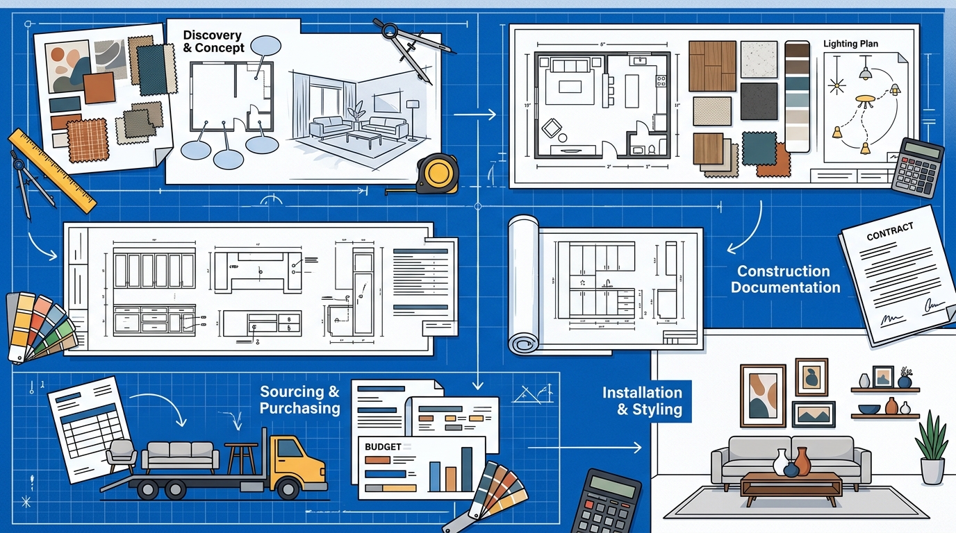 Steps to Implement Modern Residential Interior Design