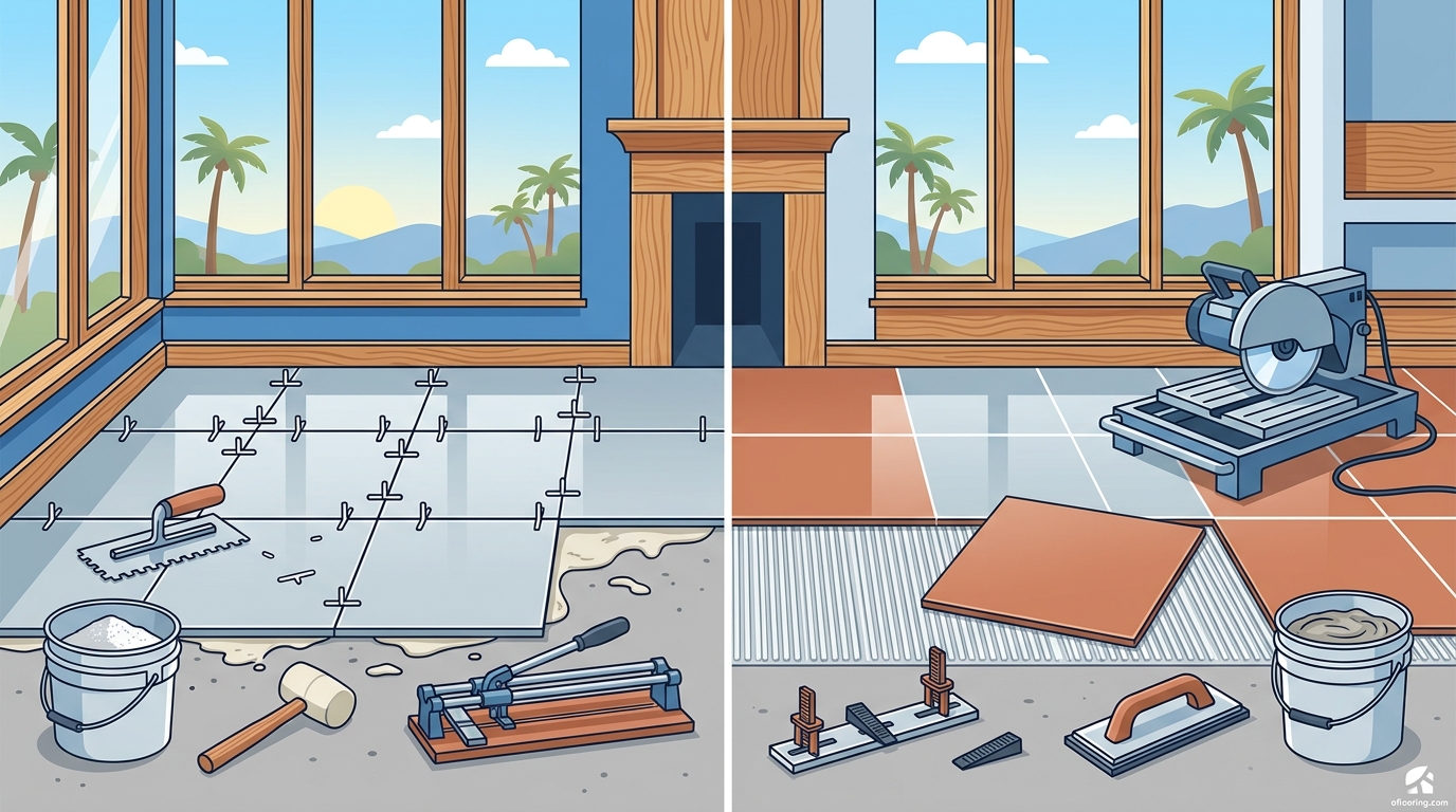 DIY vs Professional Tile Flooring Installation in SoCal
