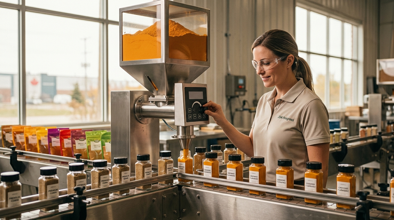 Spice Filling Machines for Pouches and Bottles