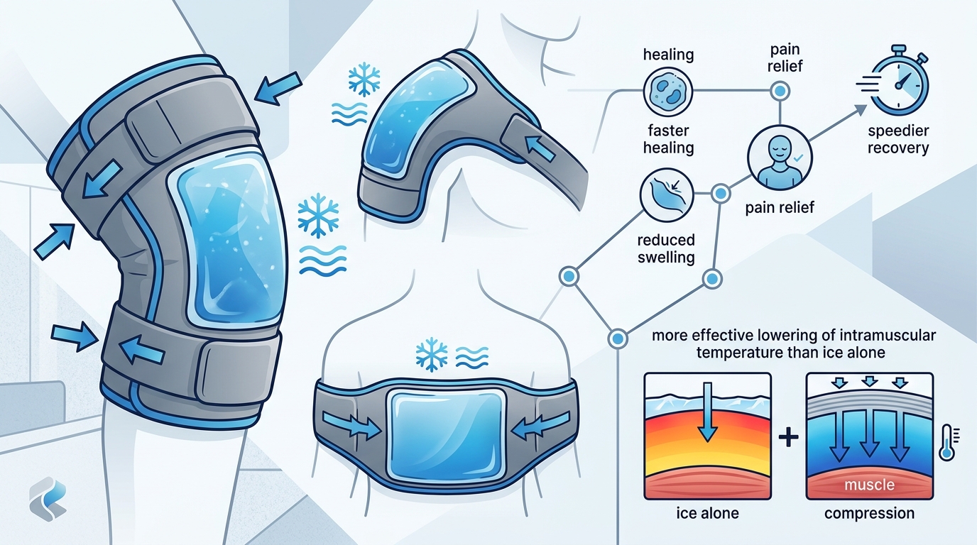 Benefits of Compression Ice Wraps for Injury Relief