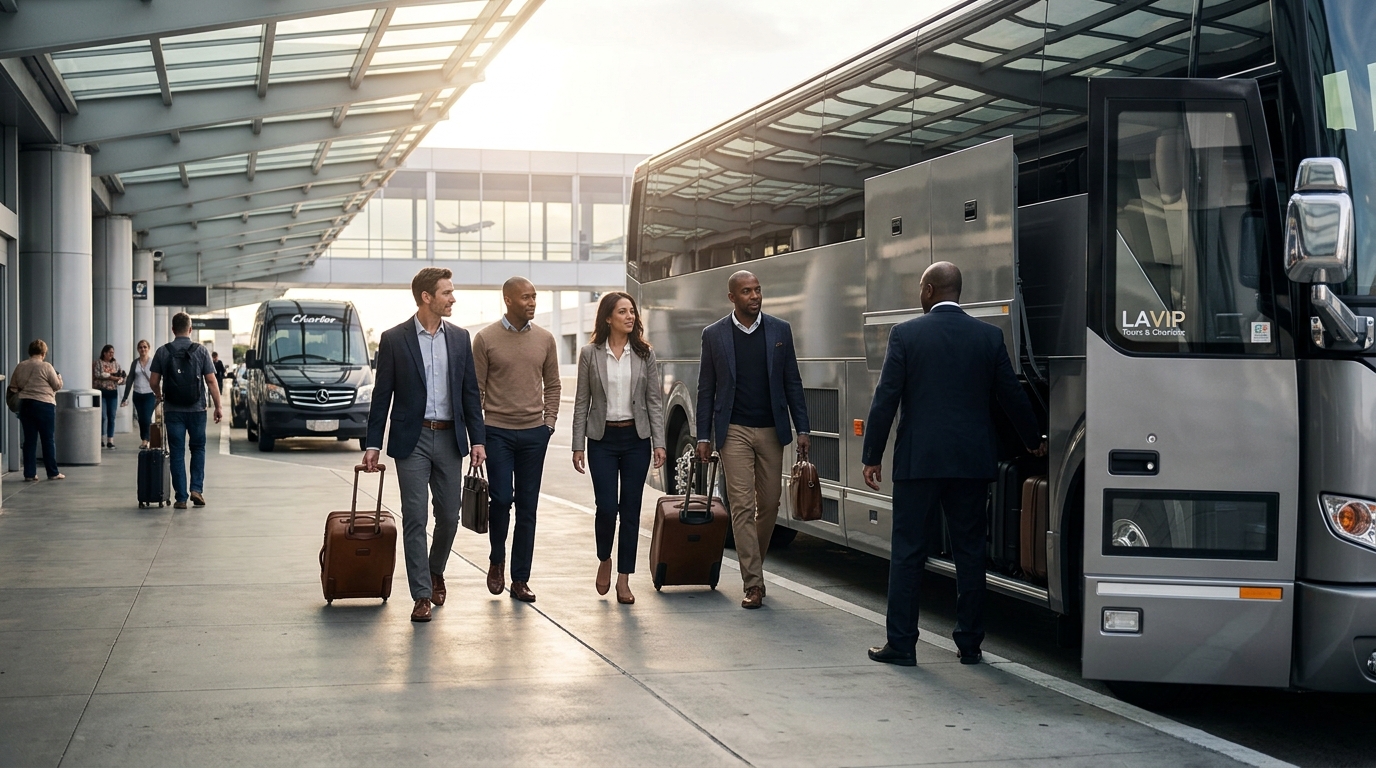 Compare Charter Bus Companies for LAX Airport Transfers