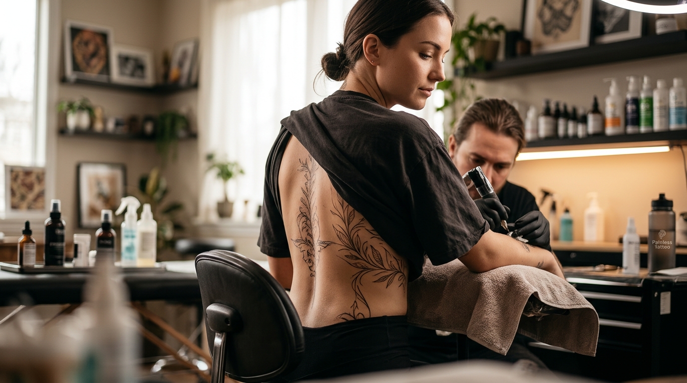 Rib and Spine Tattoo Pain: How to Prepare and Sit Well